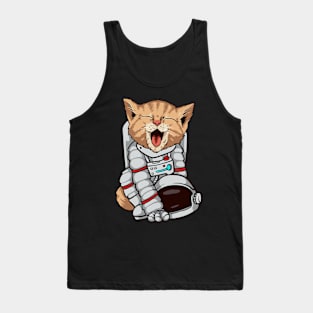 Cat astronaut Tank Top